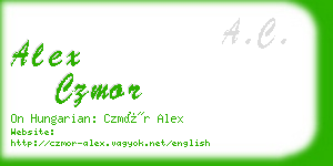 alex czmor business card